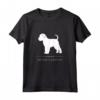 Grifone di Bruxelles - Silhouette Bianca Maglietta - Design Originale per Proprietari di Cani - HapTiger