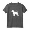 Grifone di Bruxelles - Silhouette Bianca Maglietta - Design Originale per Proprietari di Cani - HapTiger