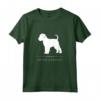 Grifone di Bruxelles - Silhouette Bianca Maglietta - Design Originale per Proprietari di Cani - HapTiger