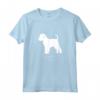Grifone di Bruxelles - Silhouette Bianca Maglietta - Design Originale per Proprietari di Cani - HapTiger
