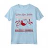 Il Vino Sorseggia Meglio in Compagnia di un Grifone di Bruxelles - T-shirt Divertente per Amanti del Vino e dei Cani - Ideale per Feste e Compleanni