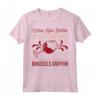 Il Vino Sorseggia Meglio in Compagnia di un Grifone di Bruxelles - T-shirt Divertente per Amanti del Vino e dei Cani - Ideale per Feste e Compleanni