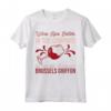 Il Vino Sorseggia Meglio in Compagnia di un Grifone di Bruxelles - T-shirt Divertente per Amanti del Vino e dei Cani - Ideale per Feste e Compleanni