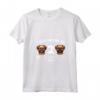 Donna Divertente - I Was Normal 2 Bruxelles Griffons Ago - Maglietta con Collo a V per Dog Mom e Dog Dad - Design Unico di Cane Griffoni di Bruxelles