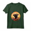 Donna Colorato Bruxelles Griffon Fiore Tramonto Cucciolo Cane Art Maglietta con Collo a V - Amore incondizionato per il mio Griffon di Bruxelles - Ideale per gli Amanti dei Cani