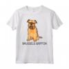 Grifone di Bruxelles Crazy Dog Amante Maglietta - Regalo Divertente per Amanti dei Cani - Ideale per Amici e Familiari