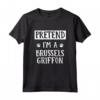 Fai finta di essere un Grifone di Bruxelles - Outfit spaventoso Maglietta a tema Halloween - Ideale per gli amanti dei cani Griffoni del Belgio