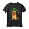 San Patrizio Giorno di Bruxelles Grifone Cane Trifoglio Regalo Maglietta - Ideale per festeggiare il St Patricks Day con il tuo amato animale da compagnia