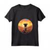 Donna Carino Bruxelles Griffone Fiore Montagna Tramonto Cucciolo Maglietta con Collo a V - Ideale per Amanti dei Cani e della Natura - Acquista Online
