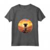 Donna Carino Bruxelles Griffone Fiore Montagna Tramonto Cucciolo Maglietta con Collo a V - Ideale per Amanti dei Cani e della Natura - Acquista Online