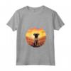 Donna Carino Bruxelles Griffone Fiore Montagna Tramonto Cucciolo Maglietta con Collo a V - Ideale per Amanti dei Cani e della Natura - Acquista Online