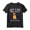 Semplicemente una ragazza cantante Grifone di Bruxelles - Maglietta Divertente per Amanti dei Cani - Regalo per Chi Ama i Bruxelles Griffon