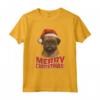 Divertente Cane Grifone di Bruxelles con Cappello di Babbo Natale - Maglietta Natalizia per Uomo e Donna - Idea Regalo Originale per Natale e Capodanno