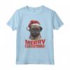Divertente Cane Grifone di Bruxelles con Cappello di Babbo Natale - Maglietta Natalizia per Uomo e Donna - Idea Regalo Originale per Natale e Capodanno