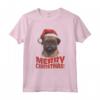 Divertente Cane Grifone di Bruxelles con Cappello di Babbo Natale - Maglietta Natalizia per Uomo e Donna - Idea Regalo Originale per Natale e Capodanno