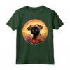 Colorato Bruxelles Griffon Fiore Tramonto Cucciolo Cane Art Maglietta - Ideale per Amanti dei Cani Griffon Bruxellois e Amanti della Natura