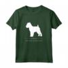 Griffon di Bruxelles Silhouette - Maglietta Bianca con Design Originale per Proprietari di Cani - HapTiger