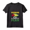 Donna Bandiera della Guyana Maglietta con Collo a V - Guyana Is My Retirement Plan - Ideale per Mostrare le tue Radici Guyanesi