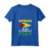 Donna Bandiera della Guyana Maglietta con Collo a V - Guyana Is My Retirement Plan - Ideale per Mostrare le tue Radici Guyanesi