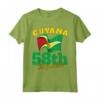 Guyana 58th Independence - May 26, 2024 Bandiera Invecchiata Maglietta Maschile - Orgoglioso Regalo per il Giorno dell'Indipendenza della Guyana