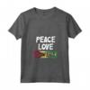 Donna Bandiera della Guyana Maglietta con Collo a V - Design Peace Love Guyana - Ideale per Celebrare le Radici Guyanesi