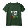 Donna Bandiera della Guyana Maglietta con Collo a V - Design Peace Love Guyana - Ideale per Celebrare le Radici Guyanesi