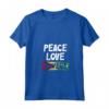 Donna Bandiera della Guyana Maglietta con Collo a V - Design Peace Love Guyana - Ideale per Celebrare le Radici Guyanesi