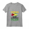 Donna Bandiera della Guyana Maglietta con Collo a V - Guyana Is My Retirement Plan - Ideale per Donne con Radici Guyanesi