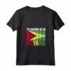 Donna Bandiera della Guyana Maglietta con Collo a V - I'd Rather Be In Guyana - Ideale per Donne con Radici Guyanesi