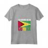 Donna Bandiera della Guyana Maglietta con Collo a V - I'd Rather Be In Guyana - Ideale per Donne con Radici Guyanesi