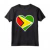 Guyana Bandiera Cuore - Maglietta Amore per la Bandiera Guyana - Regalo Ideale per Compleanni e Vacanze