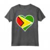 Guyana Bandiera Cuore - Maglietta Amore per la Bandiera Guyana - Regalo Ideale per Compleanni e Vacanze