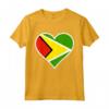 Guyana Bandiera Cuore - Maglietta Amore per la Bandiera Guyana - Regalo Ideale per Compleanni e Vacanze