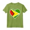 Guyana Bandiera Cuore - Maglietta Amore per la Bandiera Guyana - Regalo Ideale per Compleanni e Vacanze