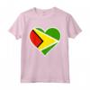 Guyana Bandiera Cuore - Maglietta Amore per la Bandiera Guyana - Regalo Ideale per Compleanni e Vacanze