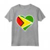 Guyana Bandiera Cuore - Maglietta Amore per la Bandiera Guyana - Regalo Ideale per Compleanni e Vacanze