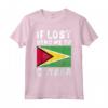 Guyana Bandiera Souvenir - Se perso mandami in Guyana Maglietta - Ideale per gli Amanti della Guyana o come Regalo Souvenir