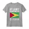 Guyana Bandiera Souvenir - Se perso mandami in Guyana Maglietta - Ideale per gli Amanti della Guyana o come Regalo Souvenir