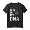 Haiti It's In My DNA - Impronta Digitale Bandiera Haitiana Radici Orgoglio Maglietta - Ideale per Uomini e Donne