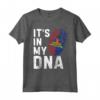 Haiti It's In My DNA - Impronta Digitale Bandiera Haitiana Radici Orgoglio Maglietta - Ideale per Uomini e Donne