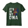 Haiti It's In My DNA - Impronta Digitale Bandiera Haitiana Radici Orgoglio Maglietta - Ideale per Uomini e Donne