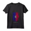 Donna HapTiger - Bandiera Paese Haiti Maglietta con Collo a V - Souvenir Unisex Leggero con Design Grunge