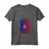 Donna HapTiger - Bandiera Paese Haiti Maglietta con Collo a V - Souvenir Unisex Leggero con Design Grunge