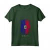 Donna HapTiger - Bandiera Paese Haiti Maglietta con Collo a V - Souvenir Unisex Leggero con Design Grunge