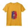 Donna HapTiger - Bandiera Paese Haiti Maglietta con Collo a V - Souvenir Unisex Leggero con Design Grunge