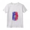 Donna HapTiger - Bandiera Paese Haiti Maglietta con Collo a V - Souvenir Unisex Leggero con Design Grunge