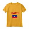 Haiti - Maglietta con Collo a V e Bandiera di Haiti - Mostra il tuo Orgoglio e Patrimonio Familiare