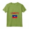 Haiti - Maglietta con Collo a V e Bandiera di Haiti - Mostra il tuo Orgoglio e Patrimonio Familiare