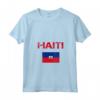 Haiti - Maglietta con Collo a V e Bandiera di Haiti - Mostra il tuo Orgoglio e Patrimonio Familiare