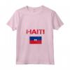 Haiti - Maglietta con Collo a V e Bandiera di Haiti - Mostra il tuo Orgoglio e Patrimonio Familiare